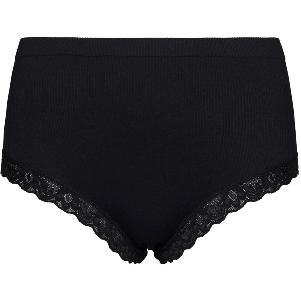 Microfiber T&S Feline rib midi Panties Panties Nero