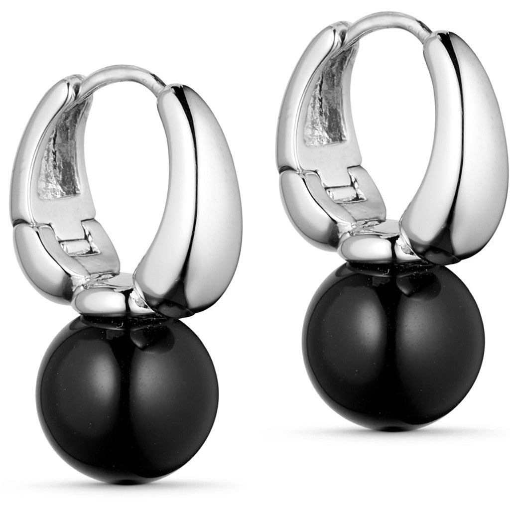 Jewelry T&S Fran Earring Earring Black agate-silver