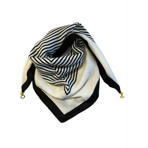 Scarf T&S Franny Jewelry Scarf Scarf Black-white