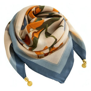 Scarf T&S Franny Jewelry Scarf Scarf Blue-green-orange