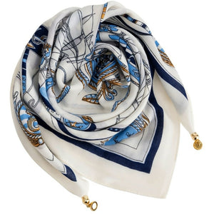 Scarf T&S Franny Jewelry Scarf Scarf Blue mix