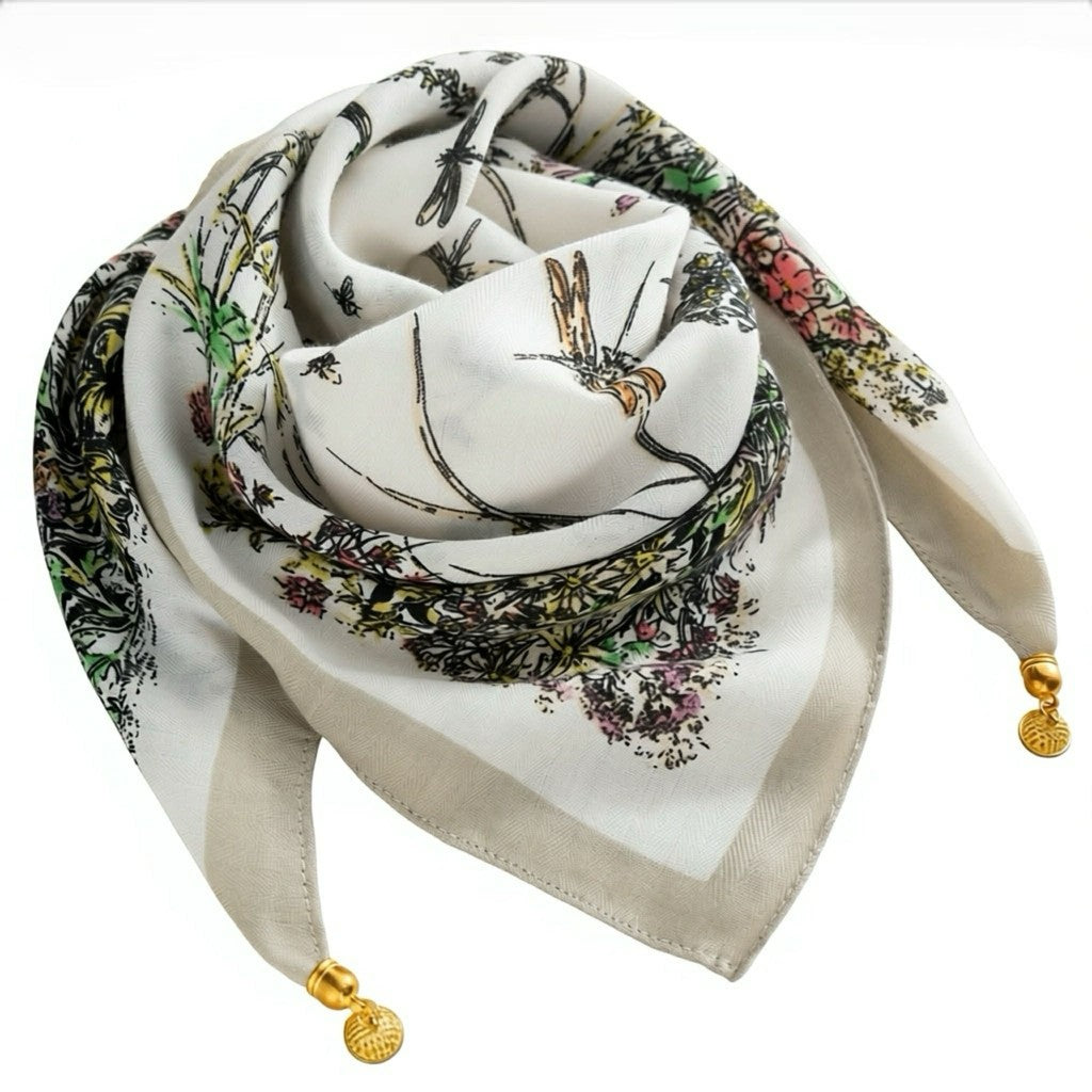 Scarf T&S Franny Jewelry Scarf Scarf Flowermix