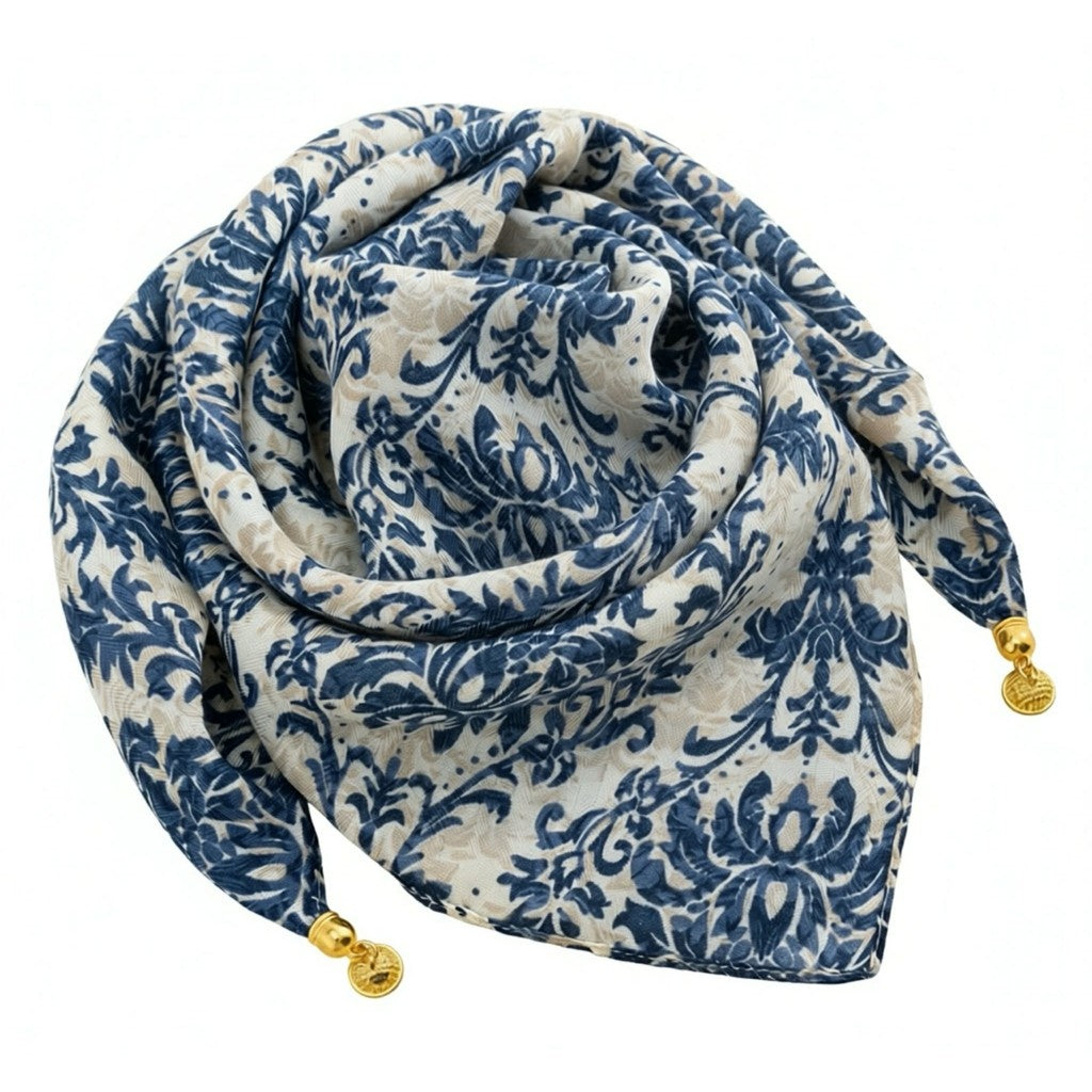 Scarf T&S Franny Jewelry Scarf Scarf Provance blue