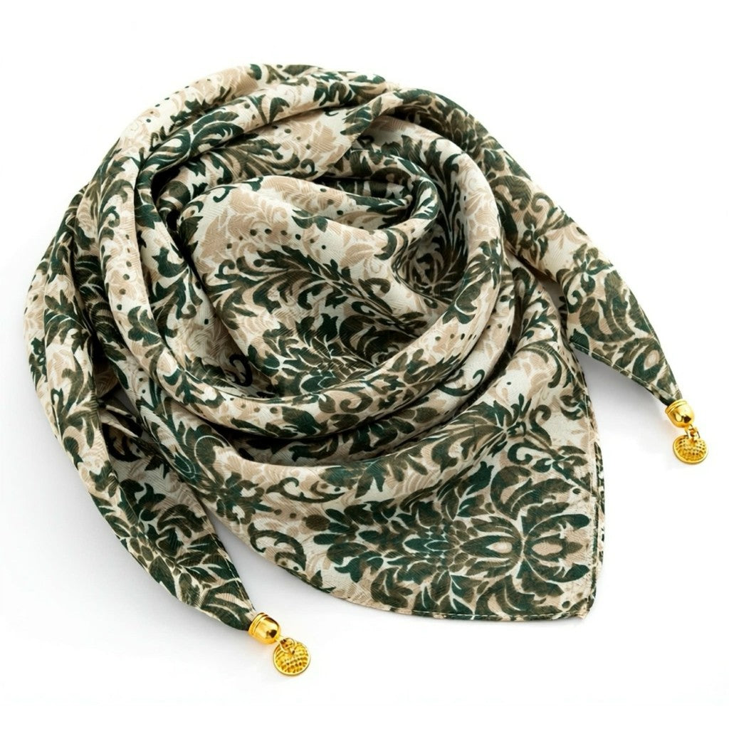 Scarf T&S Franny Jewelry Scarf Scarf Provance green