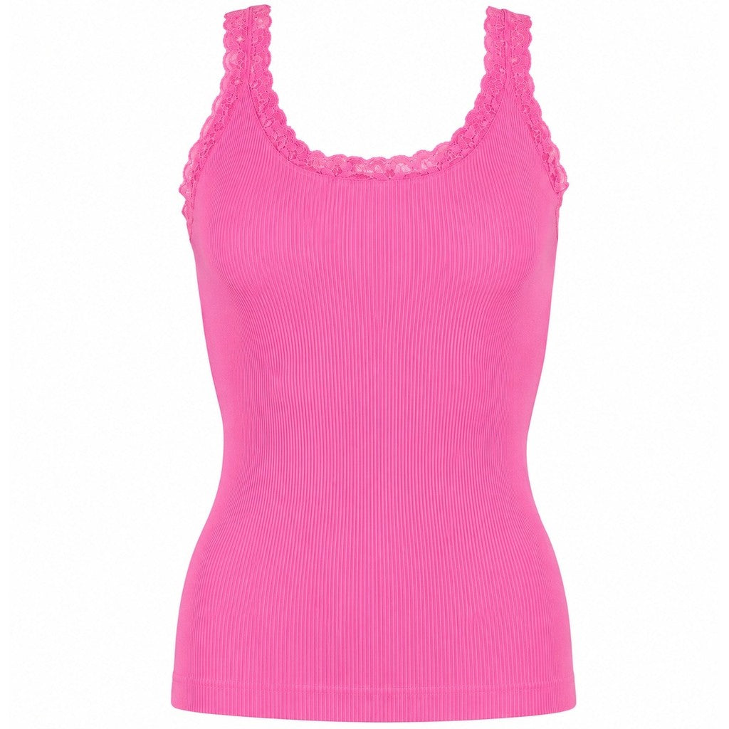 Microfiber T&S Frida rib Top Rib Top Flamingo