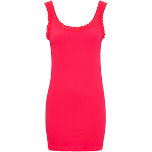 Microfiber T&S Frida rib Top Plus Rib Top Scarlatto