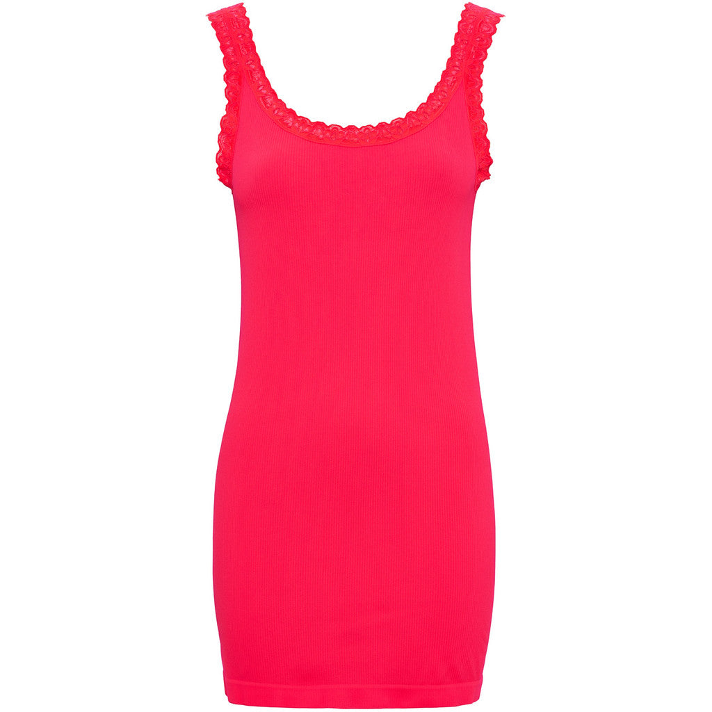 Microfiber T&S Frida rib Top Plus Rib Top Scarlatto