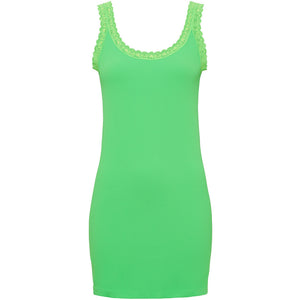 Microfiber T&S Frida rib Top Plus Rib Top Verde Fluo
