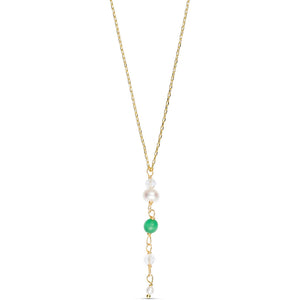Jewelry T&S Georgia Necklace Necklace Green cat eye