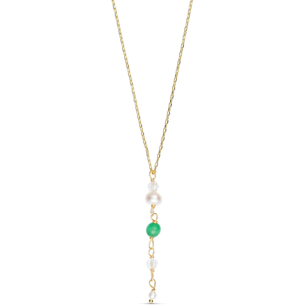 Jewelry T&S Georgia Necklace Necklace Green cat eye