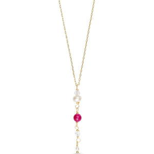 Jewelry T&S Georgia Necklace Necklace Pink chalcedony