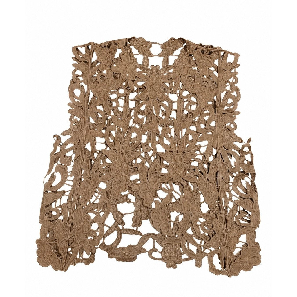 Clothing T&S Gudrun Lace Top Top Brown