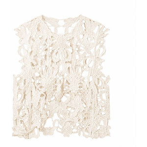 Clothing T&S Gudrun Lace Top Top Ivory