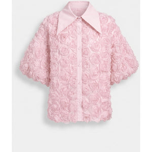 Clothing T&S Gwen Flower Shirt Shirt Light Rose