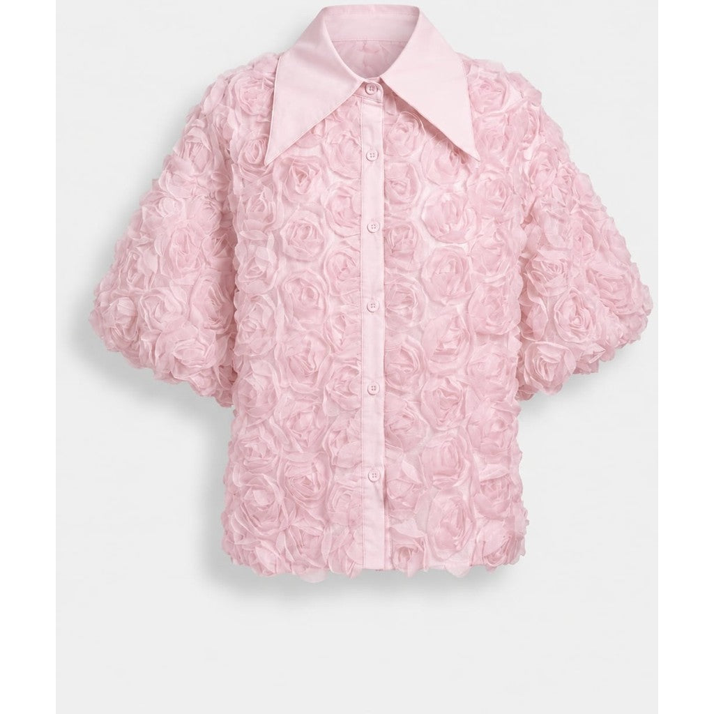 Clothing T&S Gwen Flower Shirt Shirt Light Rose