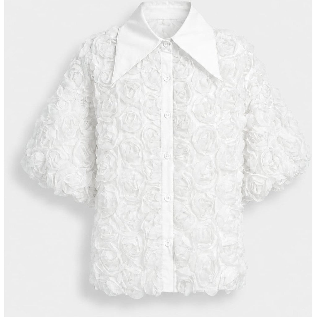 Clothing T&S Gwen Flower Shirt Shirt White