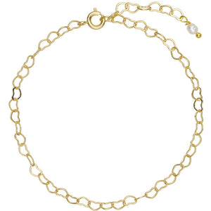 Jewelry T&S Heart Ankle Chain Ankle chain Gold