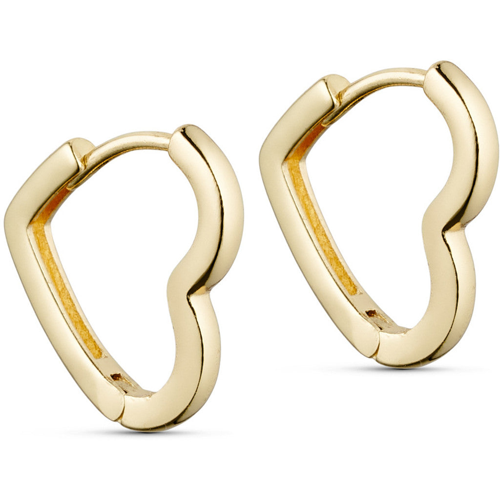 Jewelry T&S Heart hoop Earring Earring Gold