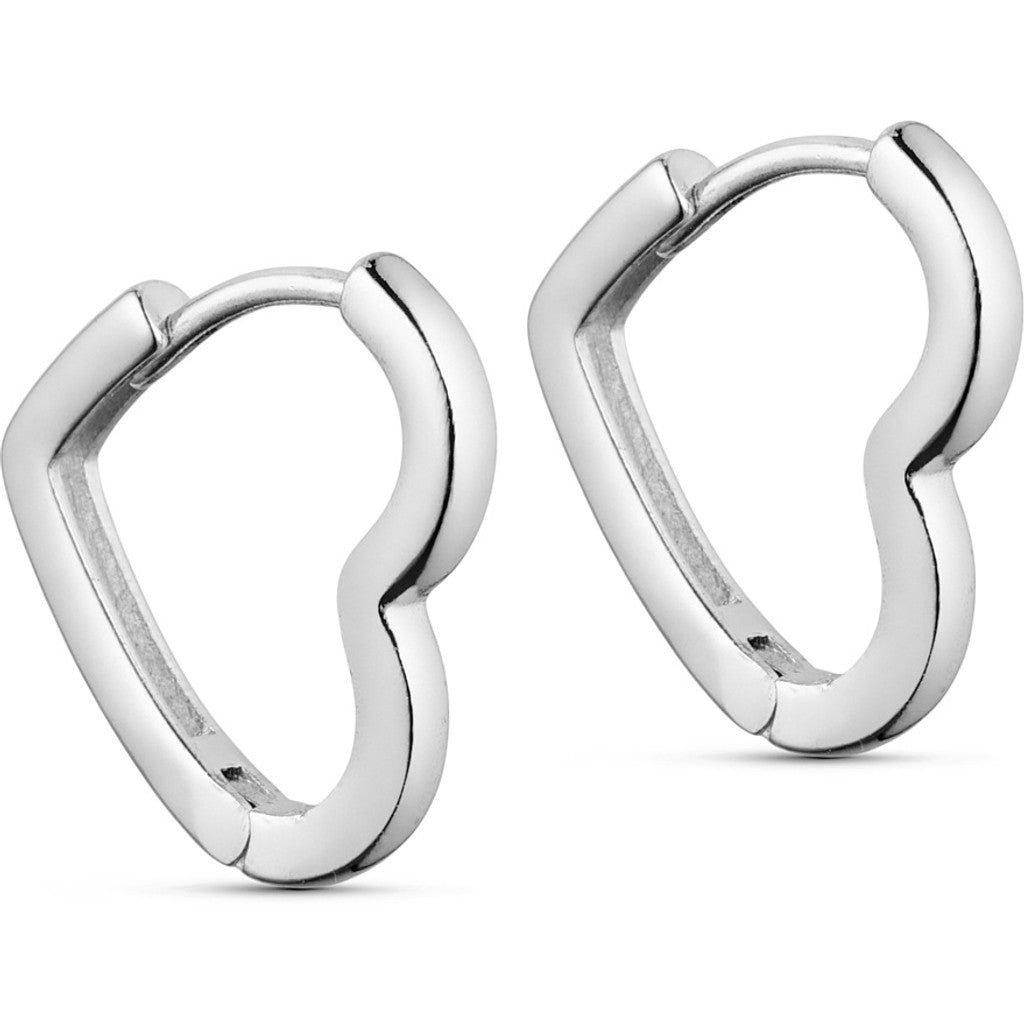 Jewelry T&S Heart hoop Earring Earring Silver