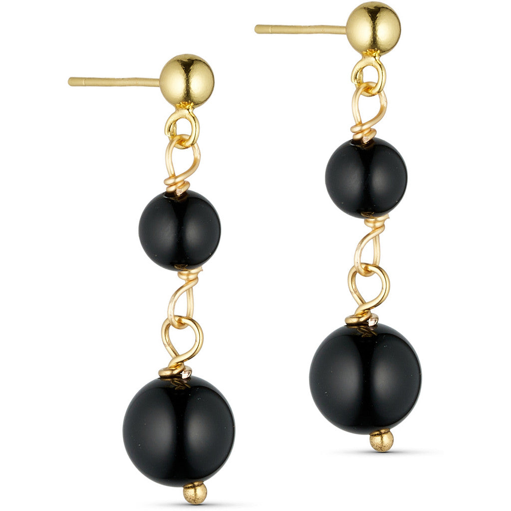 Jewelry T&S Jackie 2-stone Earring Earring Agat black