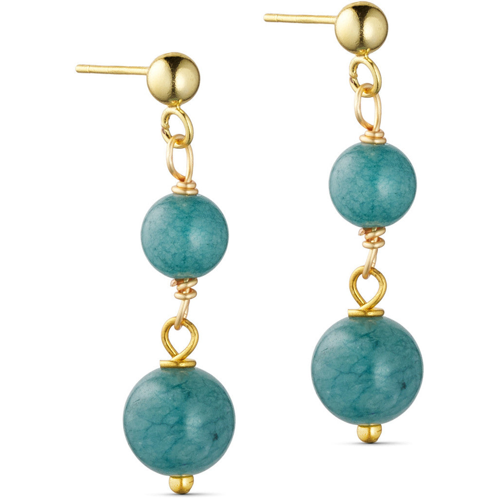 Jewelry T&S Jackie 2-stone Earring Earring Aqua tourmaline
