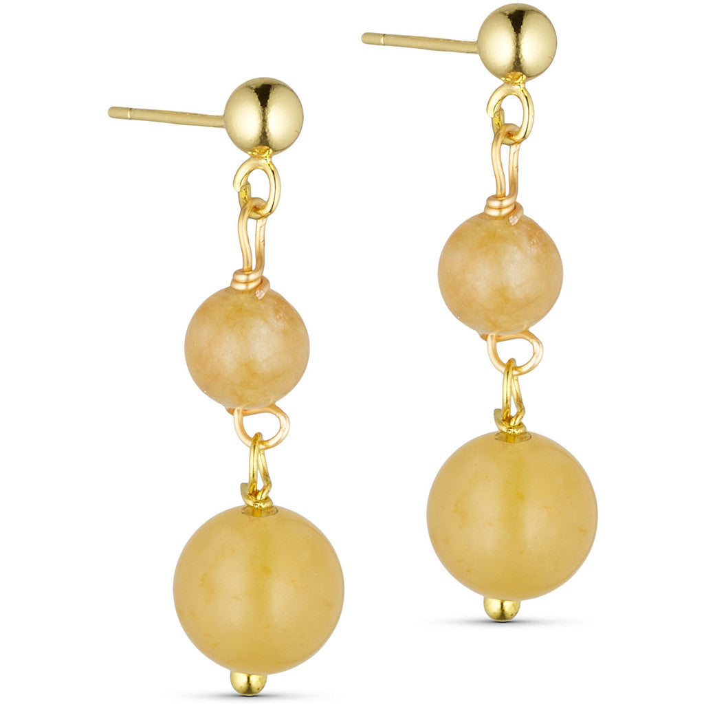 Jewelry T&S Jackie 2-stone Earring Earring Jade yellow