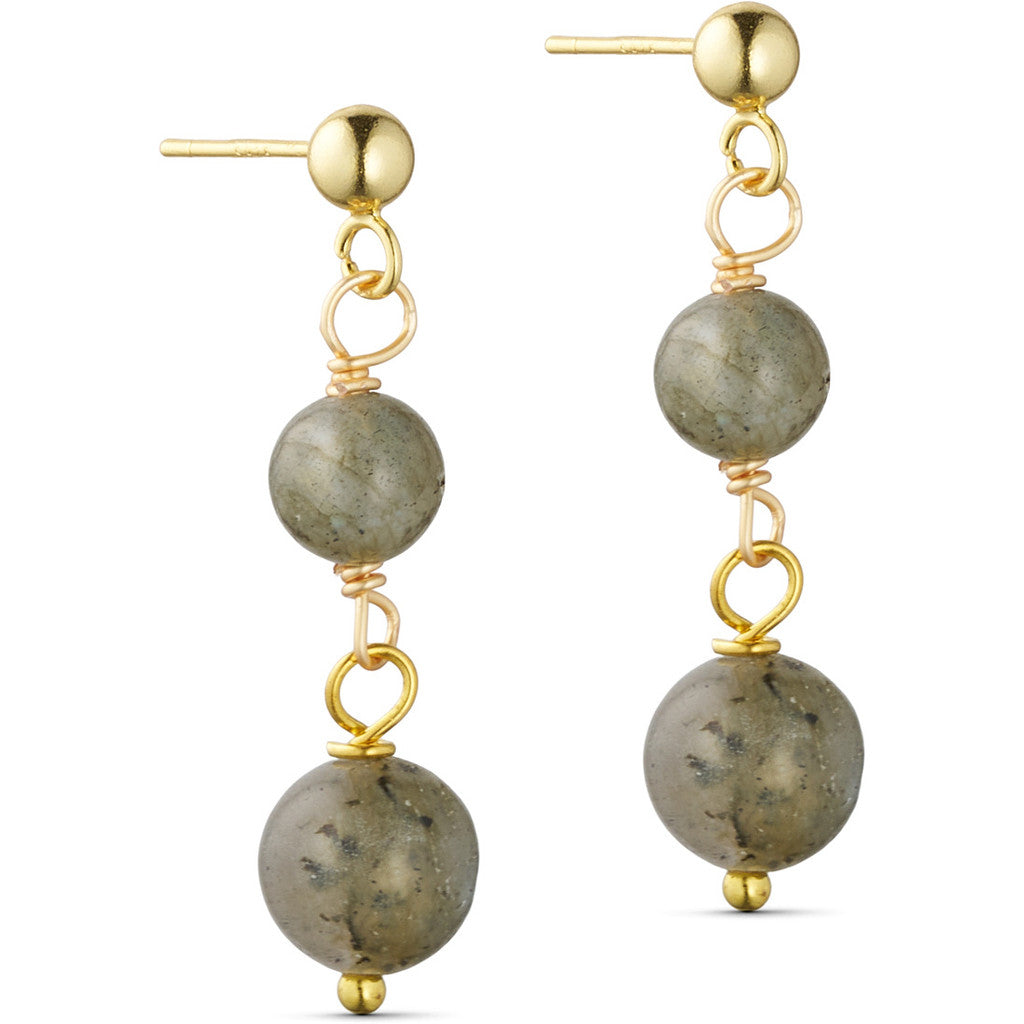 Jewelry T&S Jackie 2-stone Earring Earring Kaki labradorite