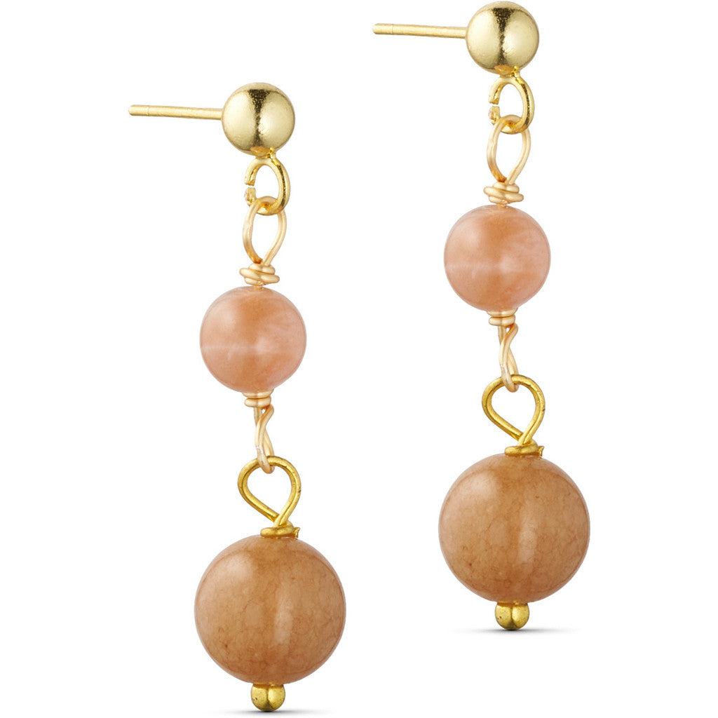 Jewelry T&S Jackie 2-stone Earring Earring Latte tourmaline