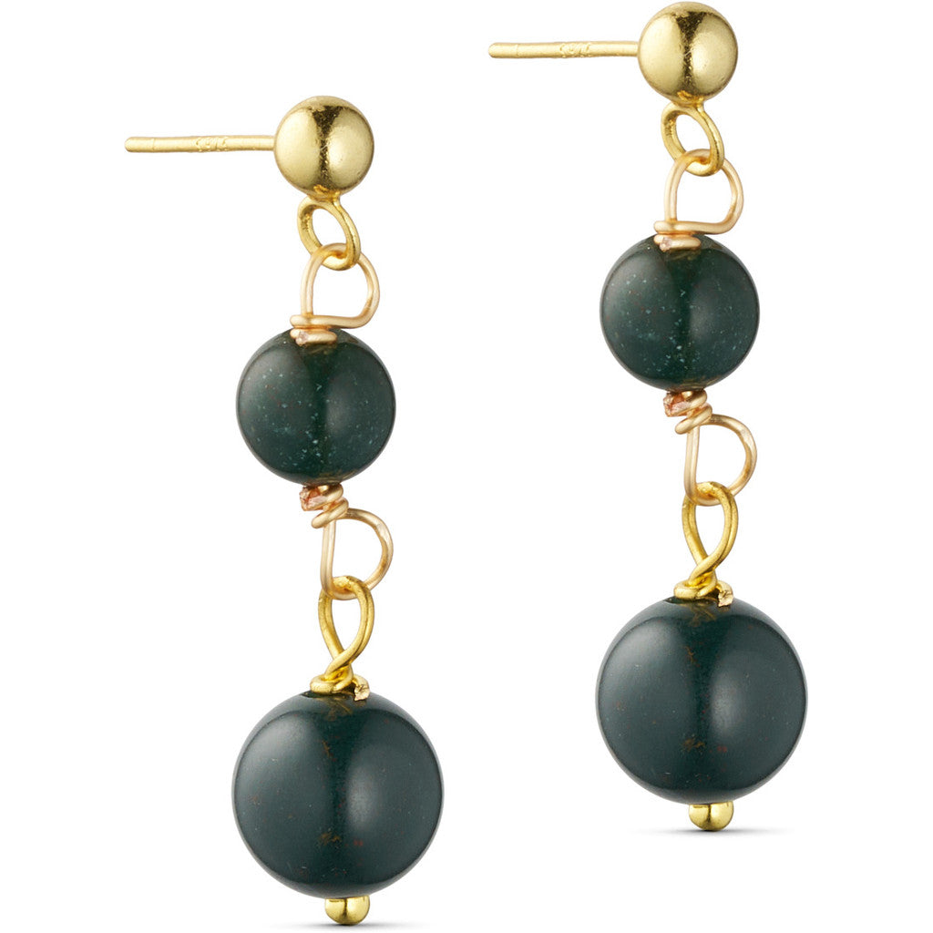 Jewelry T&S Jackie 2-stone Earring Earring Moss agat