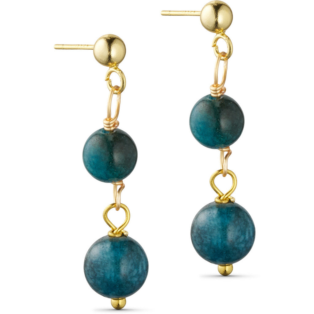 Jewelry T&S Jackie 2-stone Earring Earring Petrol tourmaline