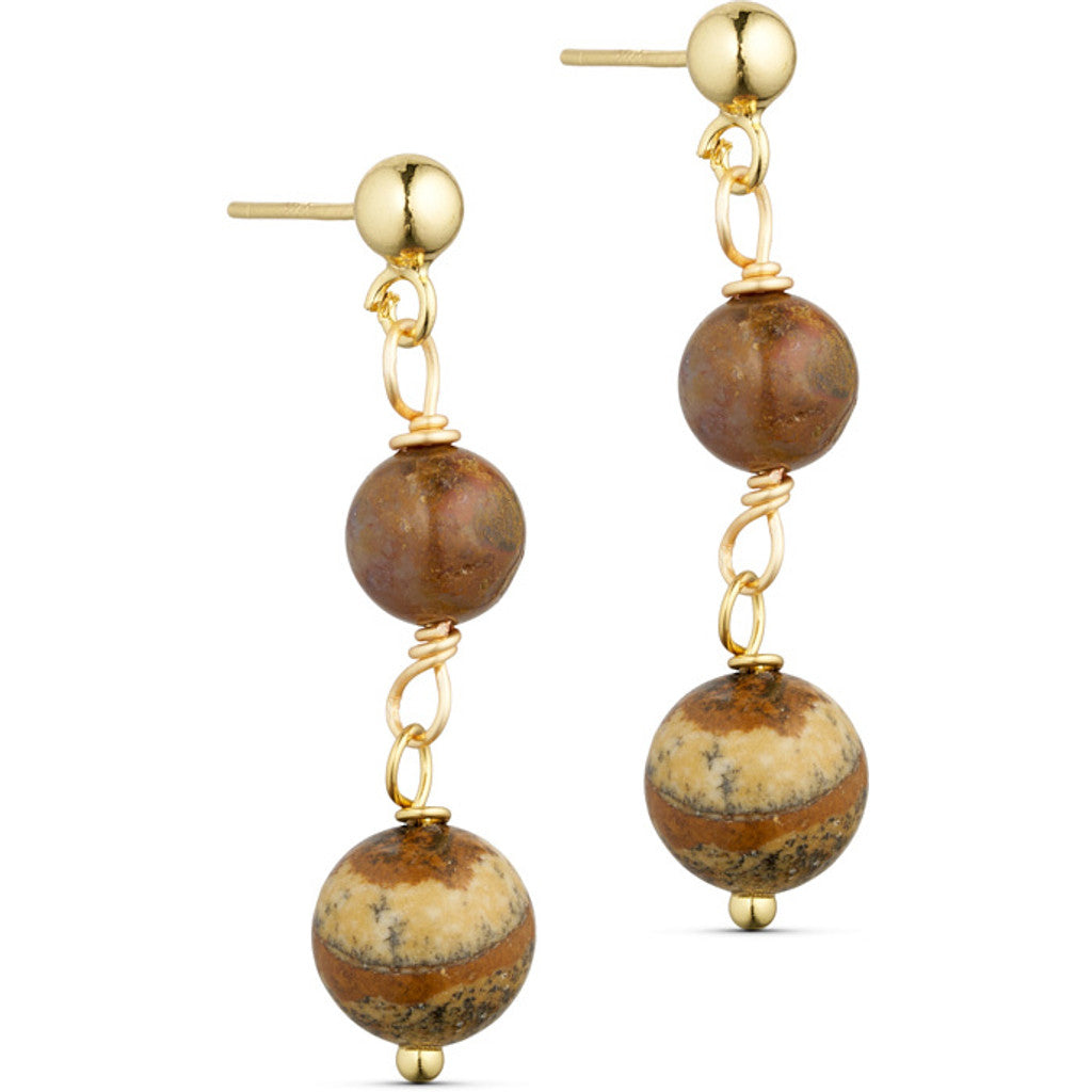 Jewelry T&S Jackie 2-stone Earring Earring Picture stone/jasper