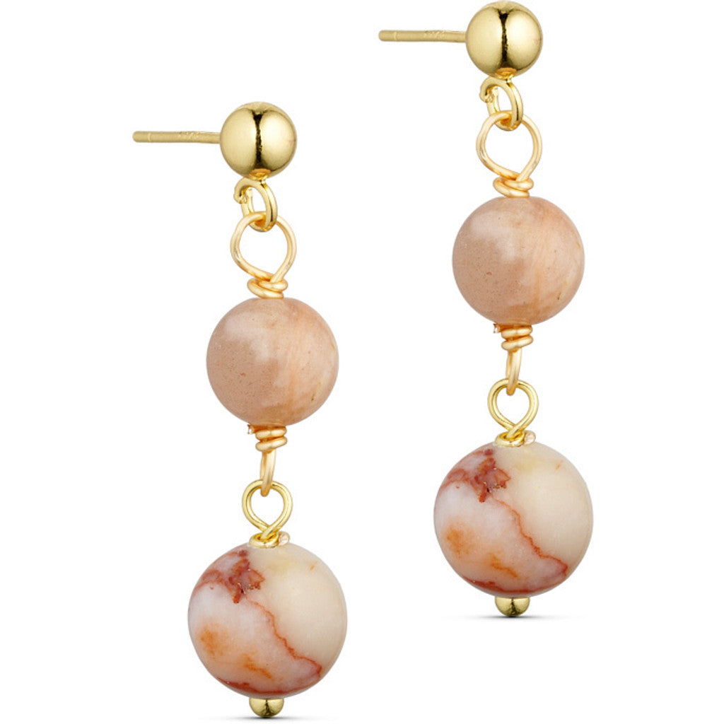 Jewelry T&S Jackie 2-stone Earring Earring Red Network