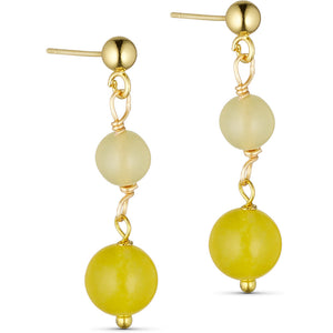 Jewelry T&S Jackie 2-stone Earring Earring Yellow chalcedony