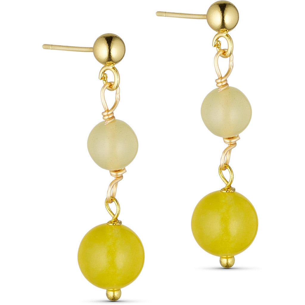 Jewelry T&S Jackie 2-stone Earring Earring Yellow chalcedony