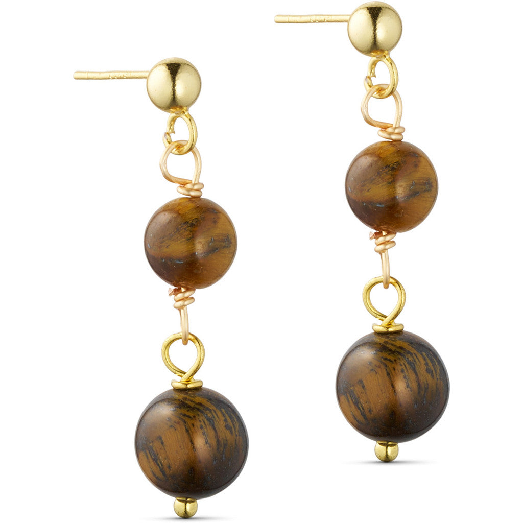 Jewelry T&S Jackie 2-stone Earring Earring Yellow tiger Eye