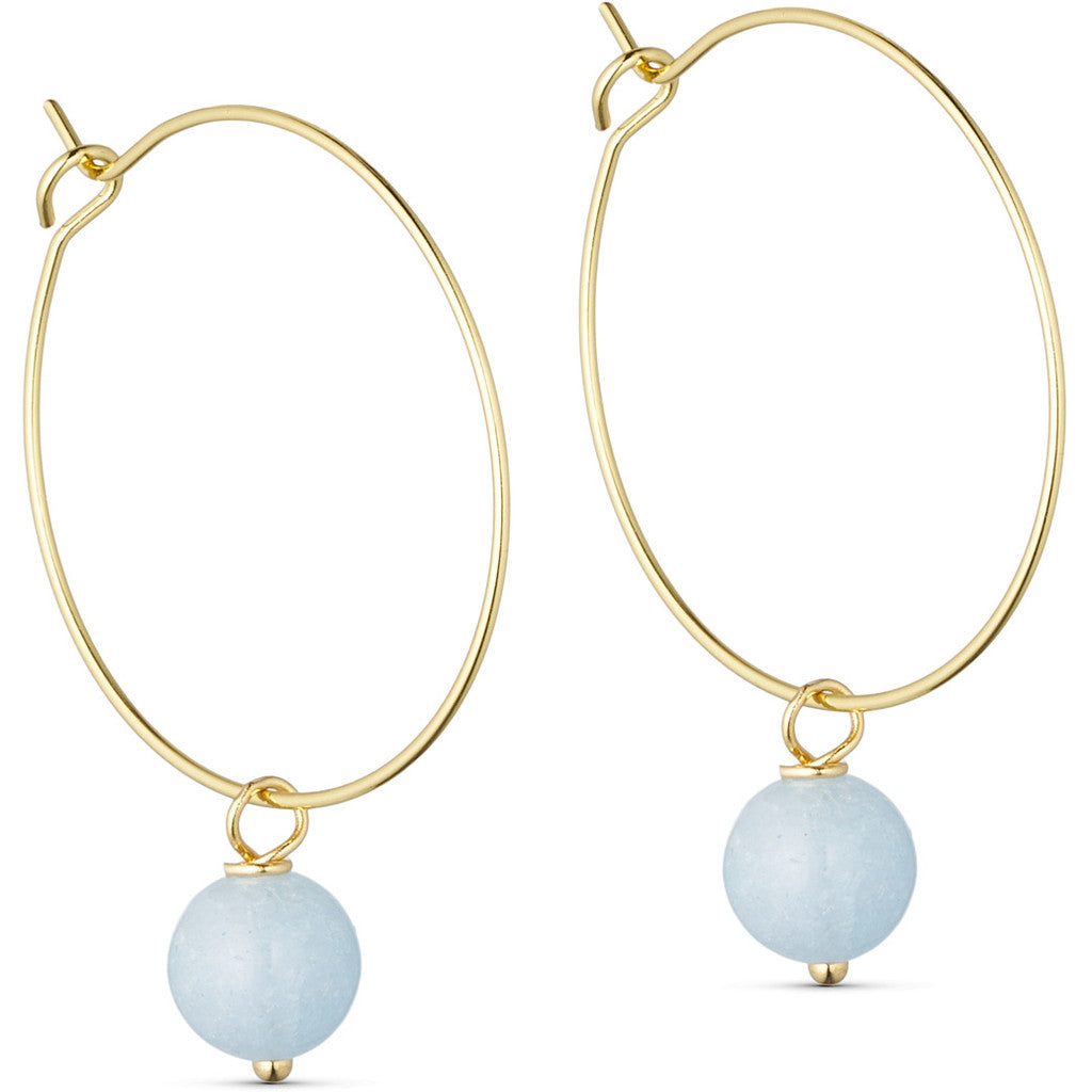 Jewelry T&S Jackie Hoop Earring Earring Aquamarine