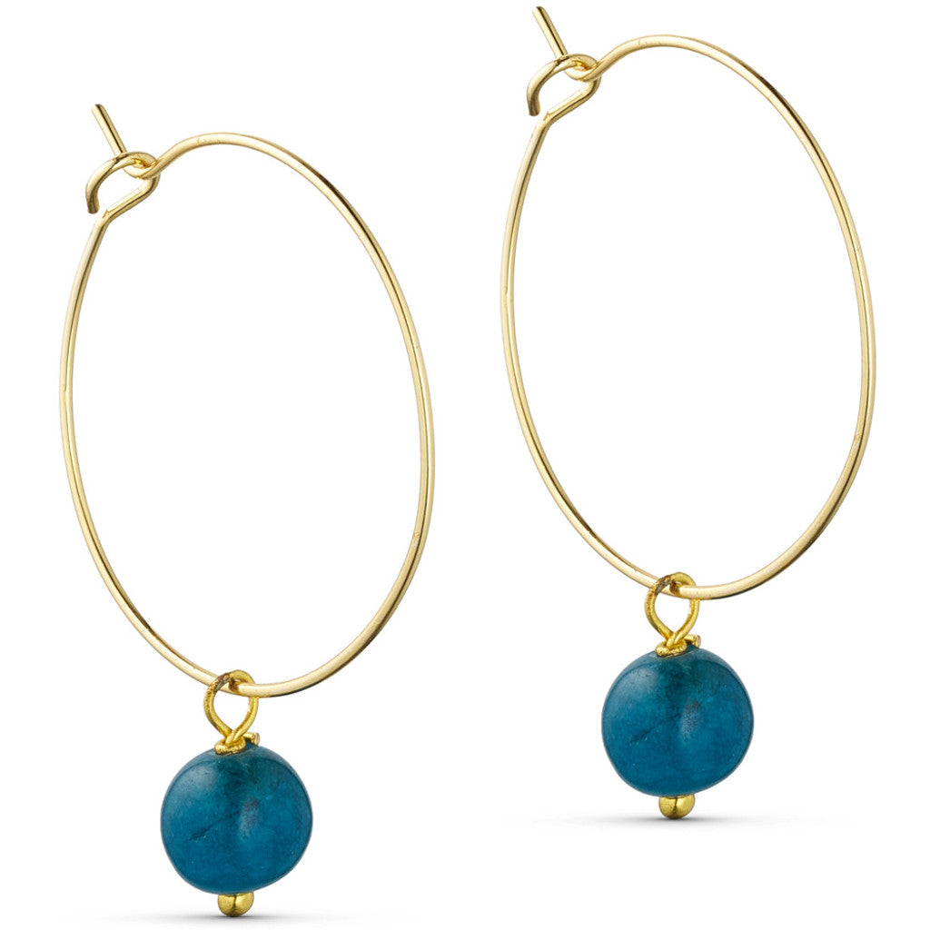 Jewelry T&S Jackie Hoop Earring Earring Petrol tourmaline