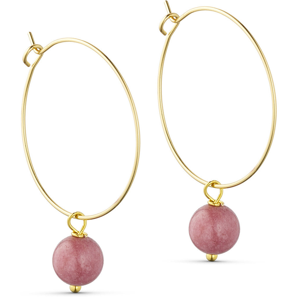 Jewelry T&S Jackie Hoop Earring Earring Plum tourmaline