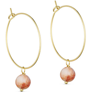 Jewelry T&S Jackie Hoop Earring Earring Red Network