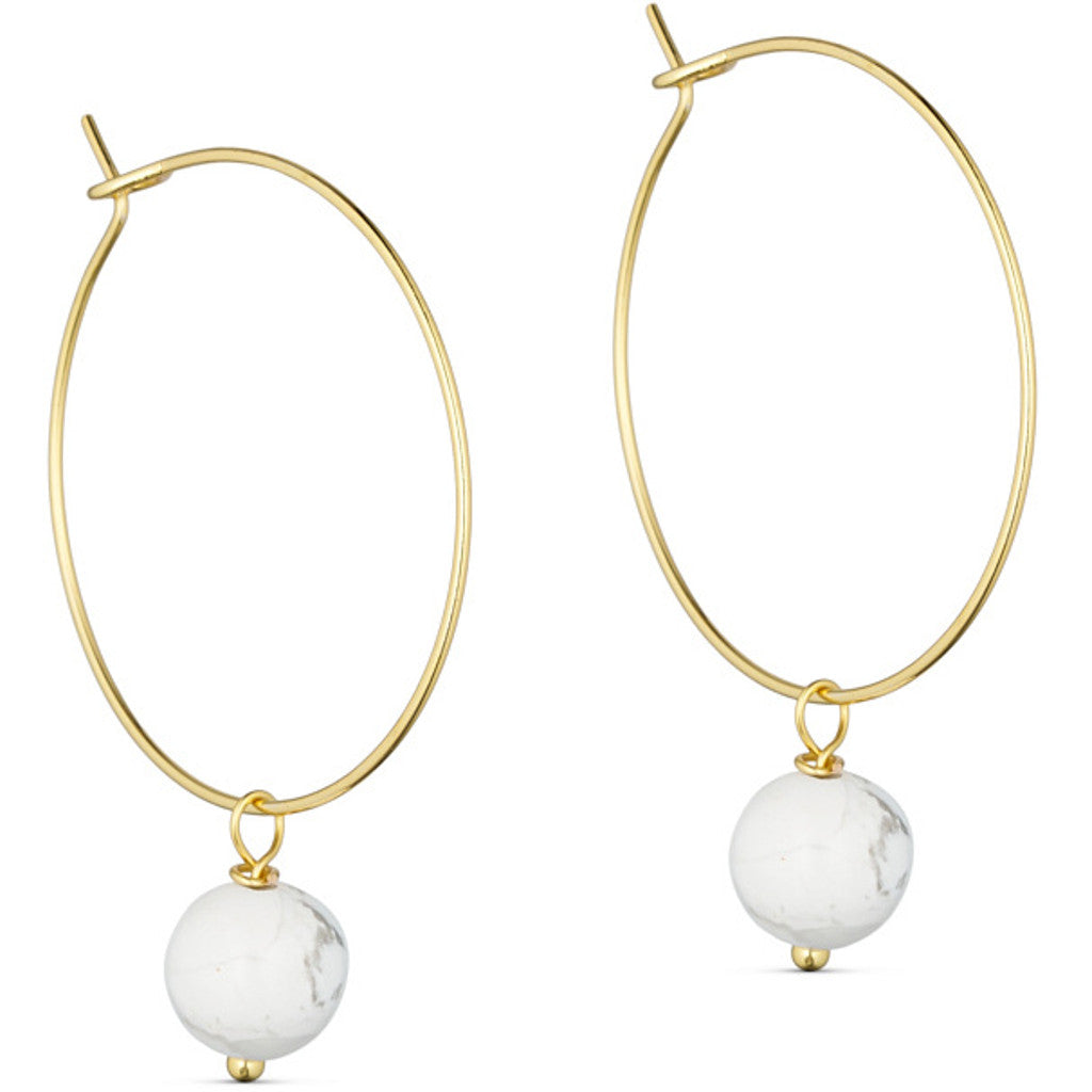 Jewelry T&S Jackie Hoop Earring Earring White turquoise