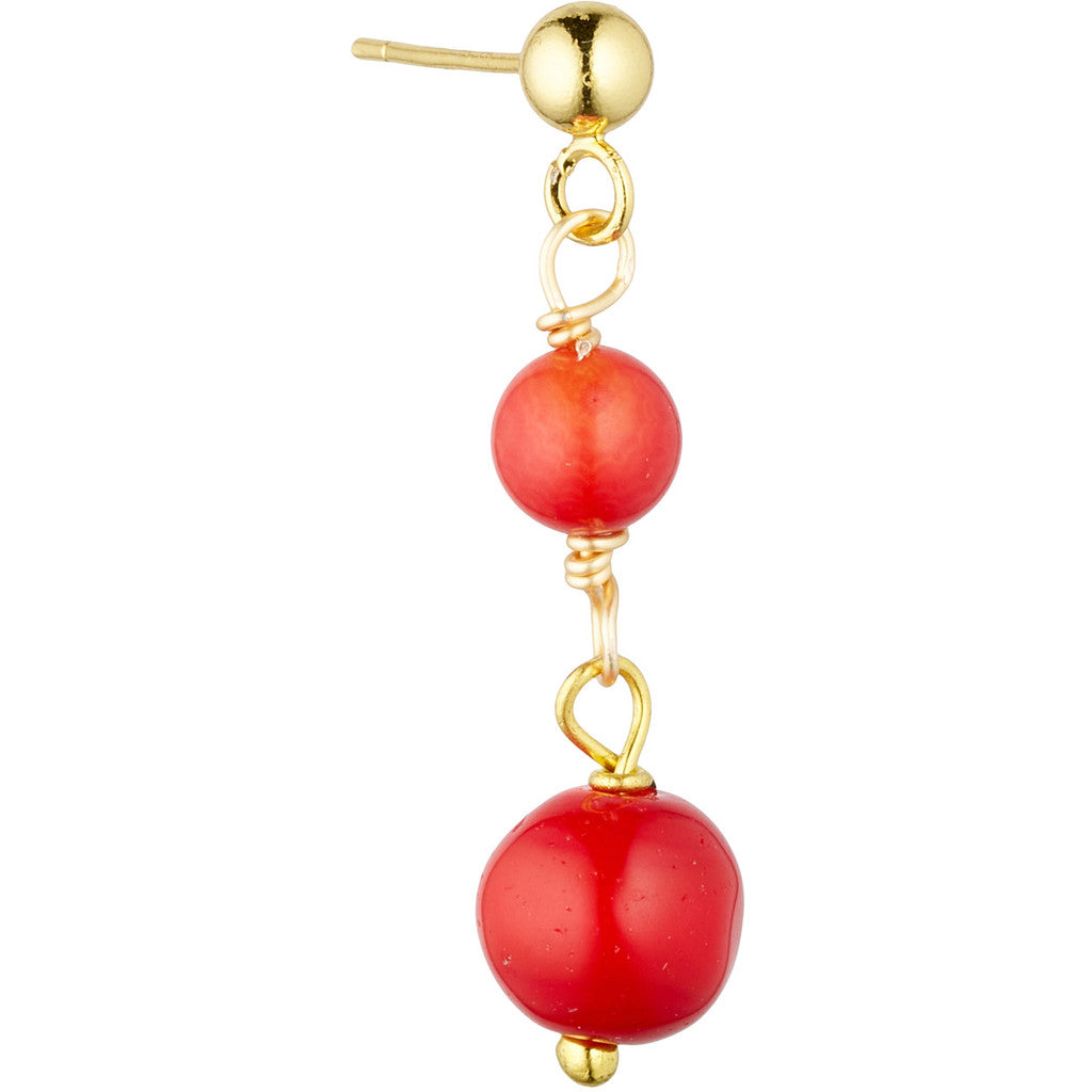 Jewelry T&S Jackie glass 2-stone Earring Earring Red