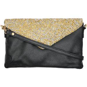 Access T&S Jenna Multi flap bag Bags Black-coffee-gold/black