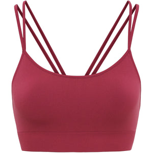 Microfiber T&S Jump spaghetti Top Top Rubino