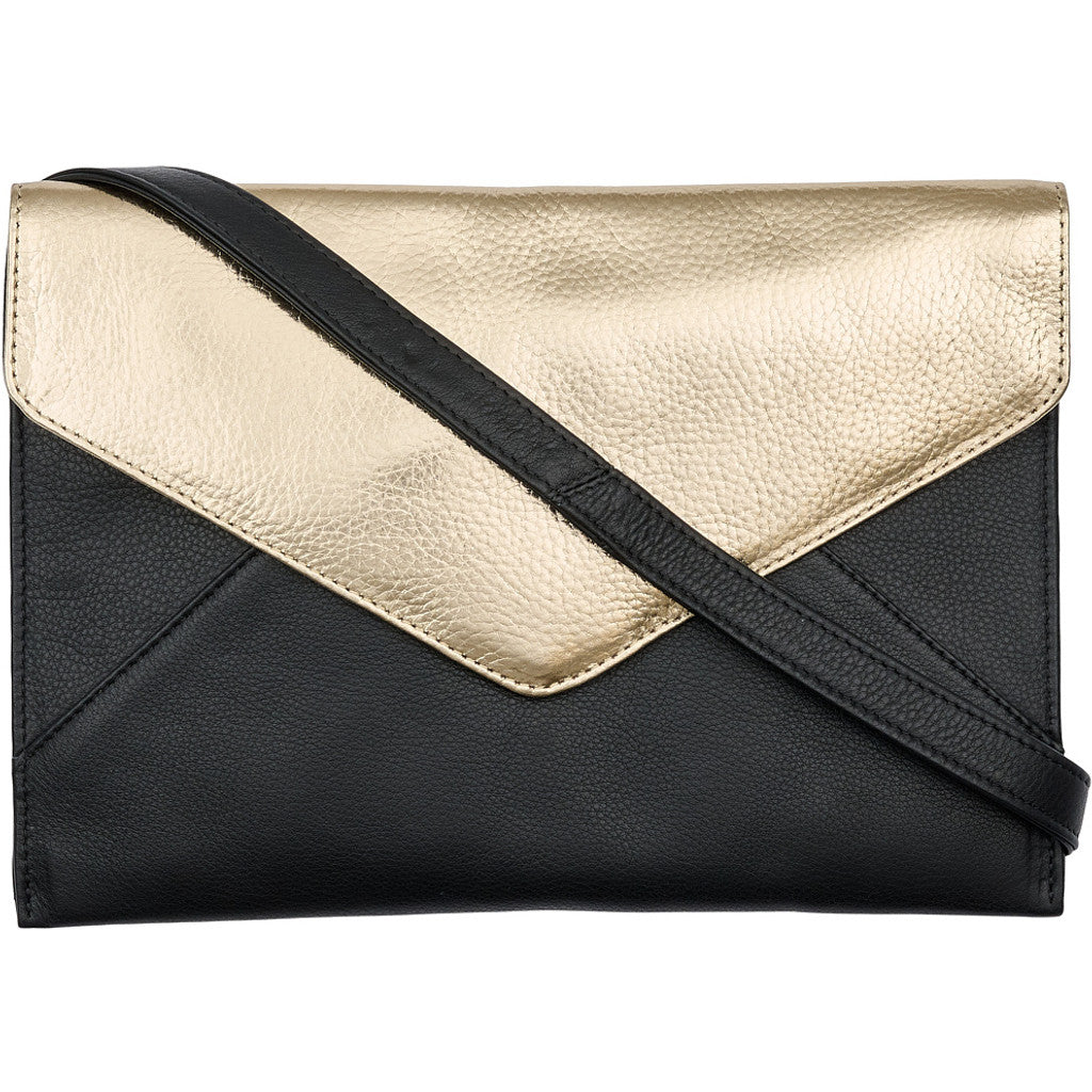 Access T&S Kim Clutch Bag Gold Bags Gold-black