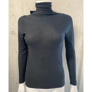 Microfiber T&S Kittie merino T-shirt LS Blouse Nero