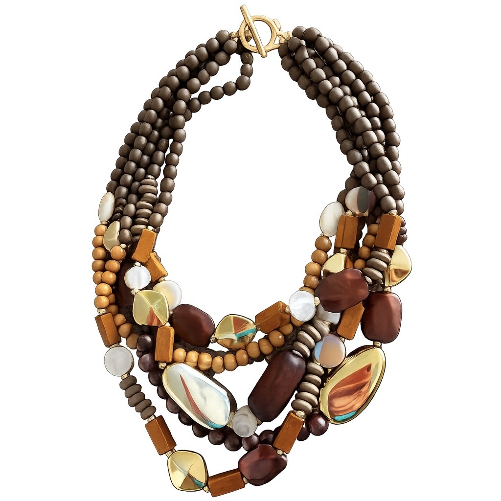 Jewelry T&S Lærke Multi 5 Necklace Necklace Gold
