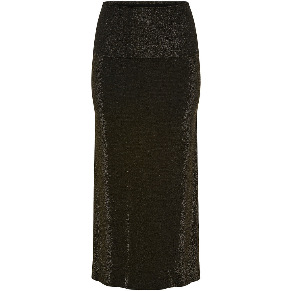 Microfiber T&S Las Vegas glitter dress/skirt Dress Nero-Oro