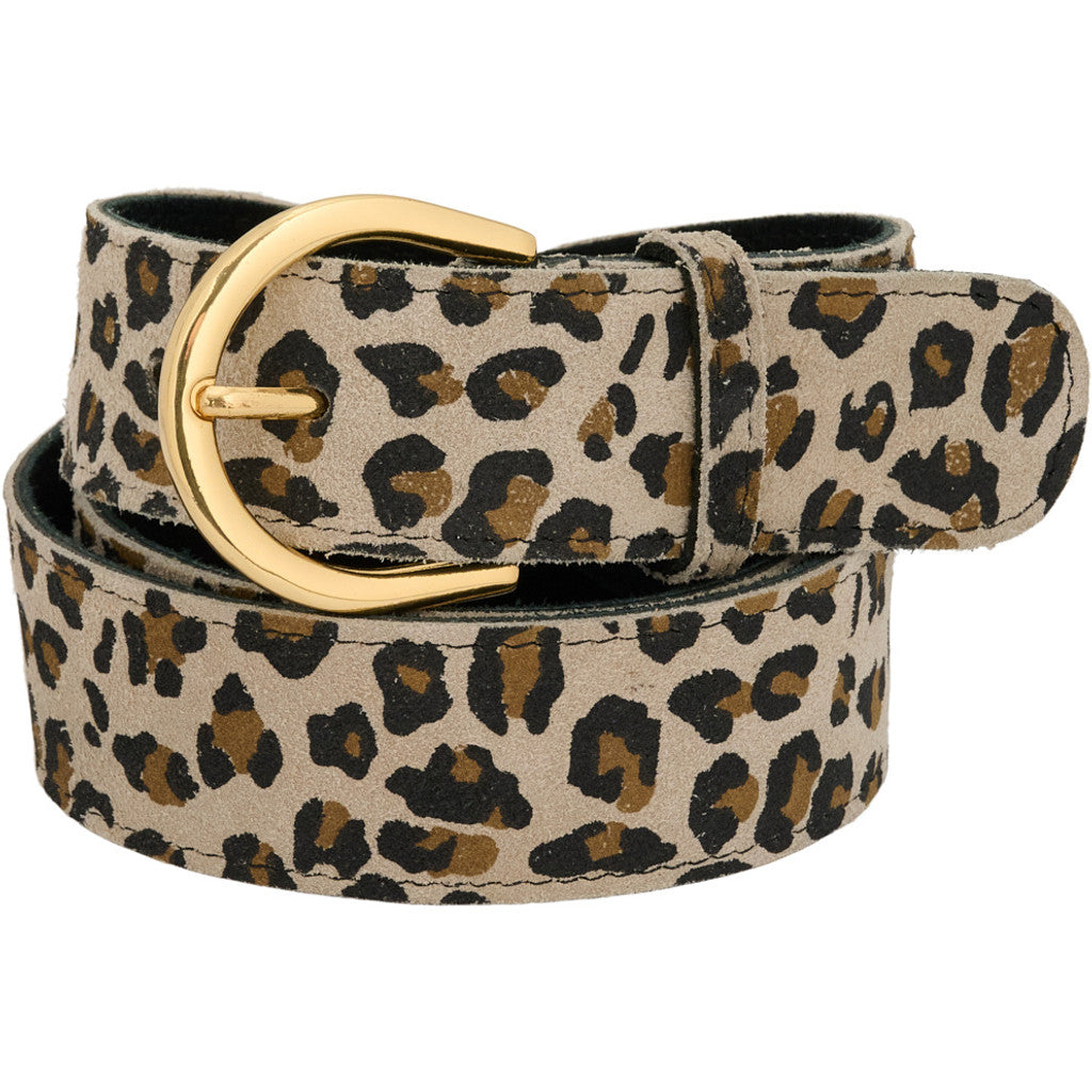 Access T&S Leo jeans belt gold suede Belts Leo-gold