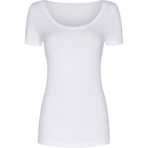 Microfiber T&S Linea rib T-shirt SS NEW T-shirt SS Bianco