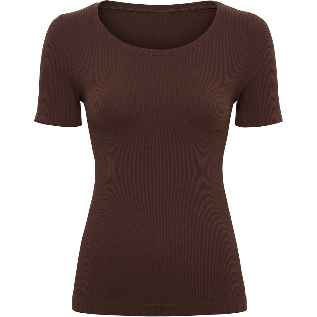 Microfiber T&S Linea rib T-shirt SS NEW T-shirt SS Cioccolato
